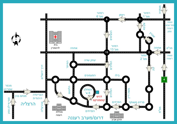מפת הגעה